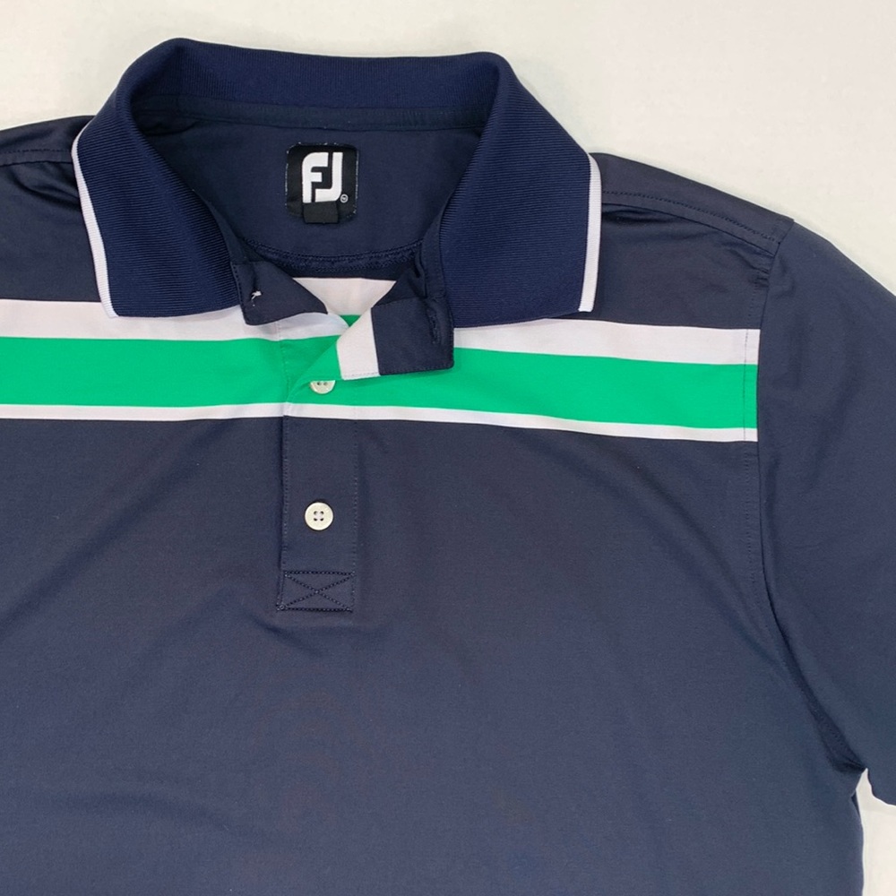FootJoy Navy and Green Polo Shirt